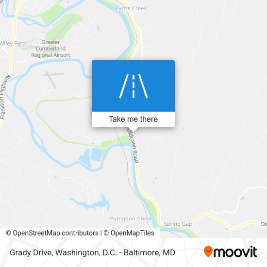 Grady Drive map
