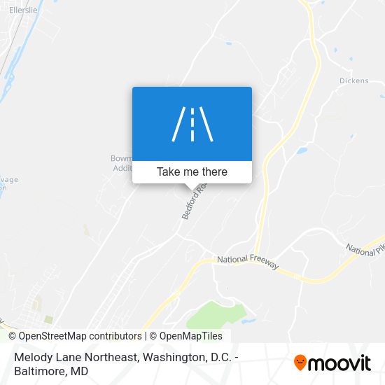 Melody Lane Northeast map