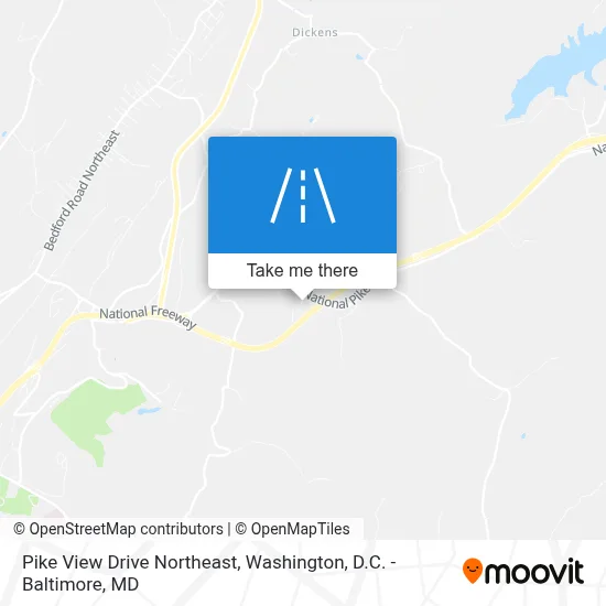 Pike View Drive Northeast map