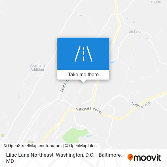 Mapa de Lilac Lane Northeast
