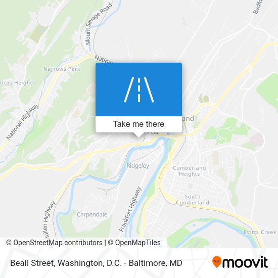 Mapa de Beall Street