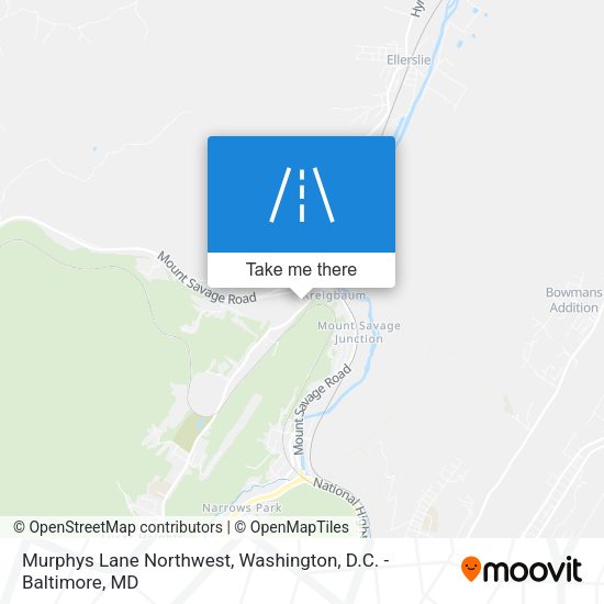 Murphys Lane Northwest map