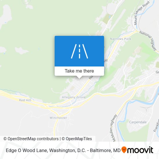 Mapa de Edge O Wood Lane