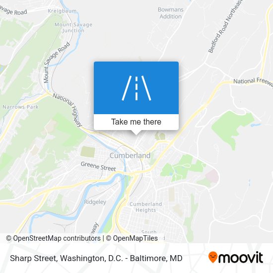 Sharp Street map