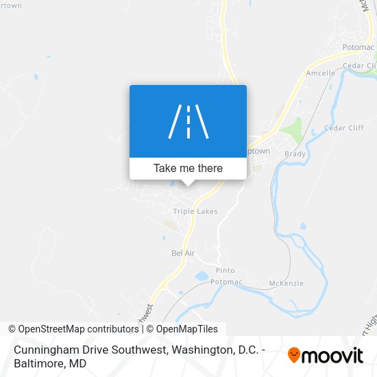 Mapa de Cunningham Drive Southwest