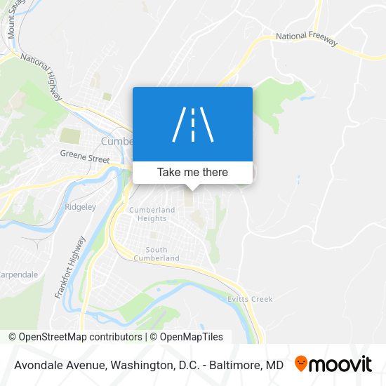 Avondale Avenue map