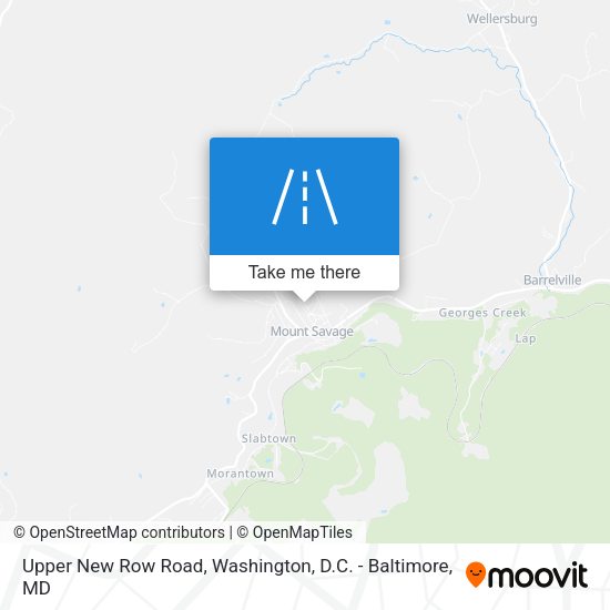 Mapa de Upper New Row Road