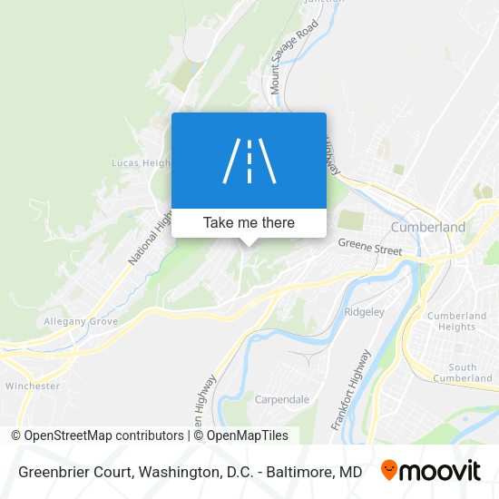 Greenbrier Court map