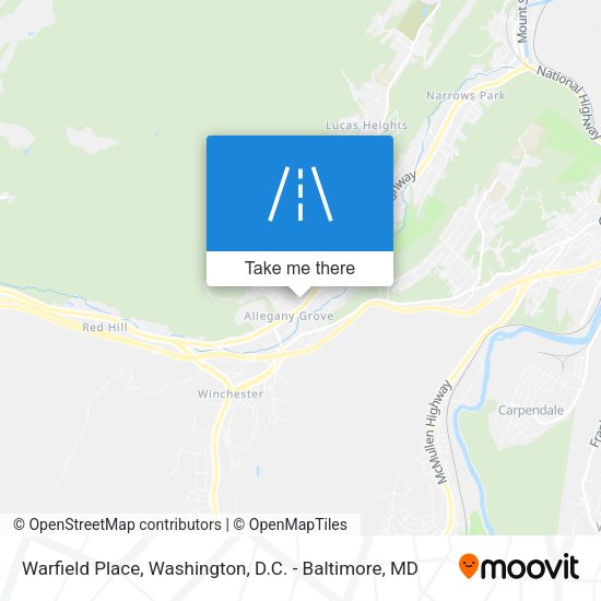Warfield Place map
