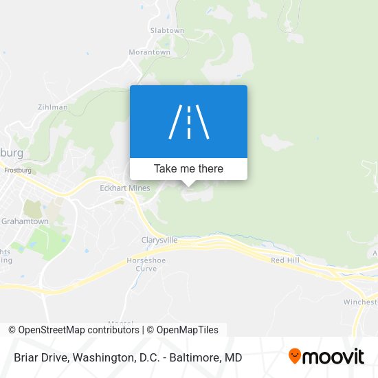 Briar Drive map