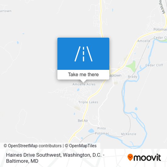 Haines Drive Southwest map