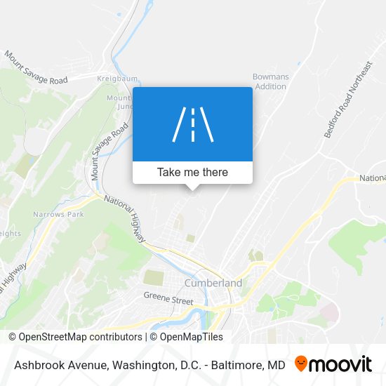 Ashbrook Avenue map