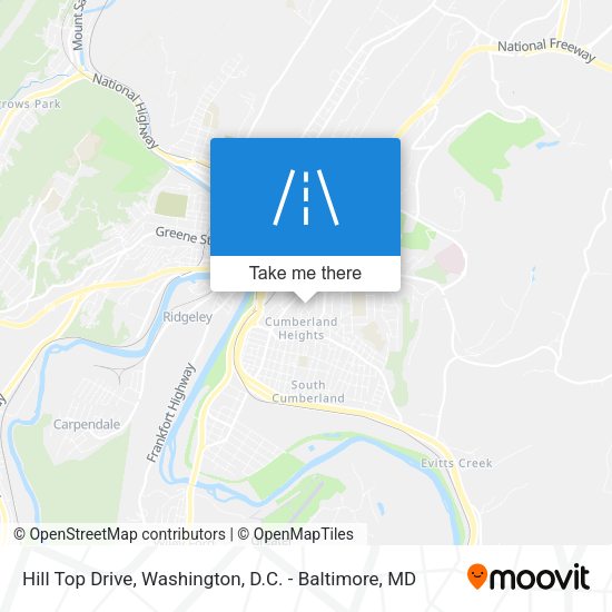 Mapa de Hill Top Drive