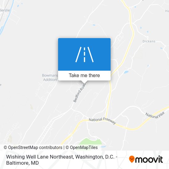 Mapa de Wishing Well Lane Northeast