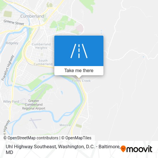 Mapa de Uhl Highway Southeast