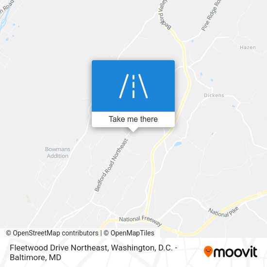 Fleetwood Drive Northeast map