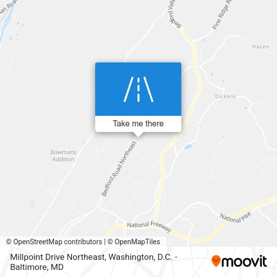 Mapa de Millpoint Drive Northeast