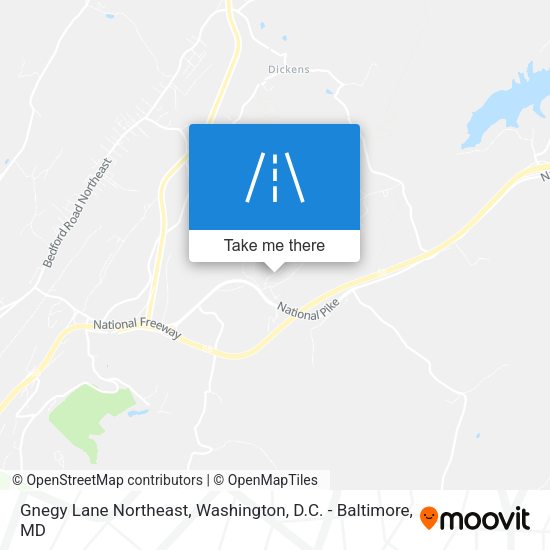 Gnegy Lane Northeast map