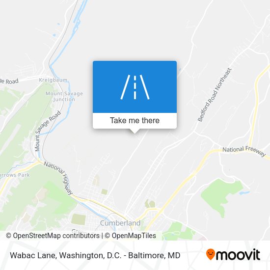 Wabac Lane map