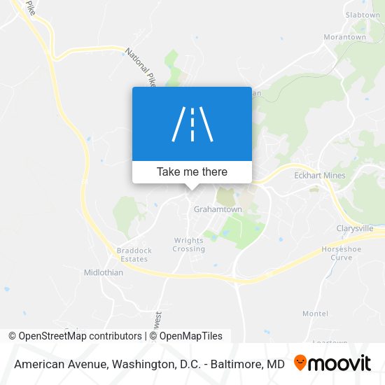 American Avenue map