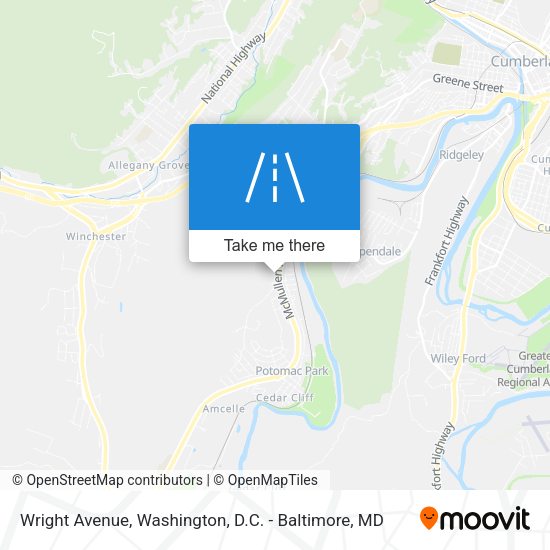 Wright Avenue map