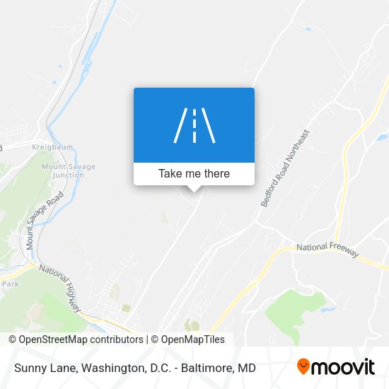 Sunny Lane map
