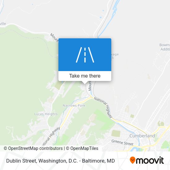 Mapa de Dublin Street