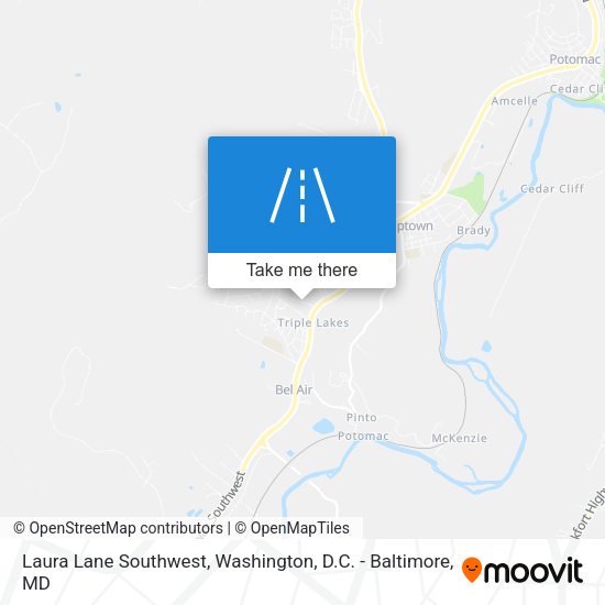 Mapa de Laura Lane Southwest