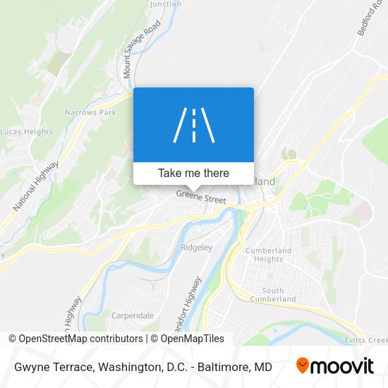 Gwyne Terrace map