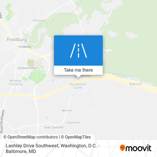 Lashley Drive Southwest map