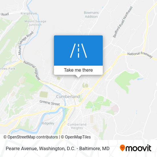 Pearre Avenue map