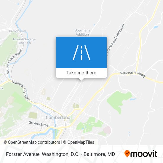 Forster Avenue map