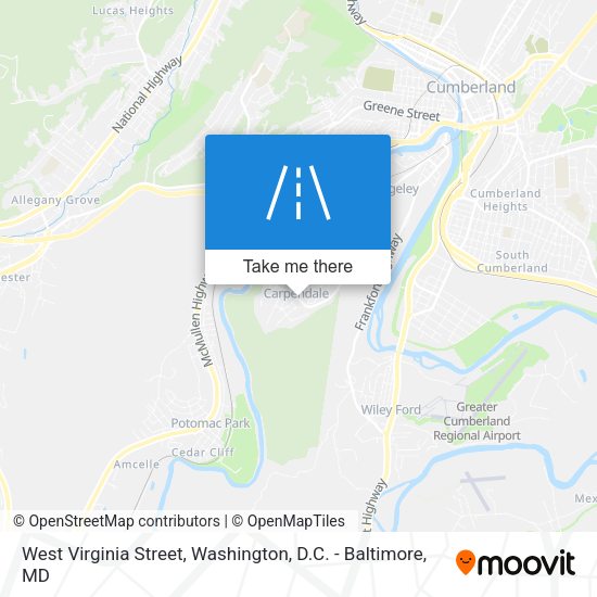 Mapa de West Virginia Street