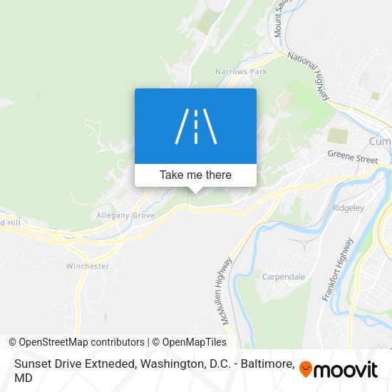 Mapa de Sunset Drive Extneded