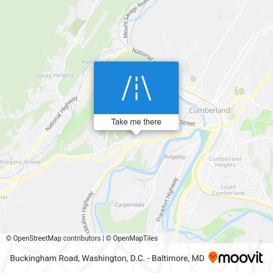 Mapa de Buckingham Road