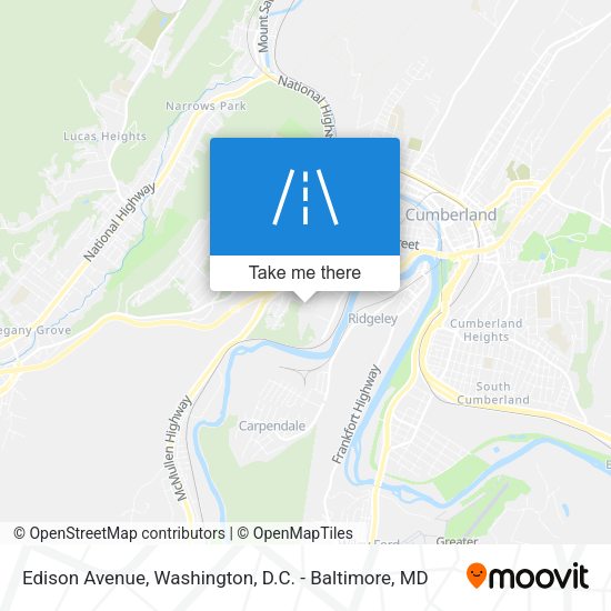 Edison Avenue map