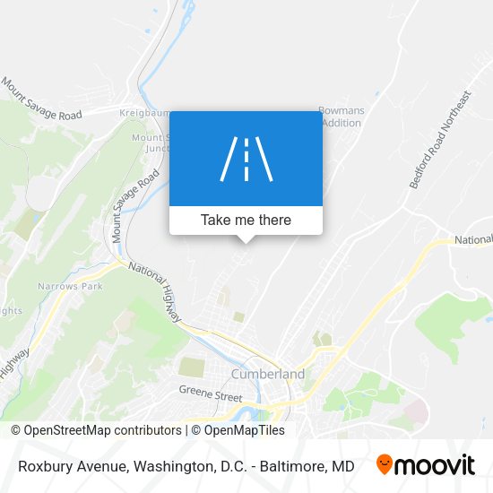 Roxbury Avenue map