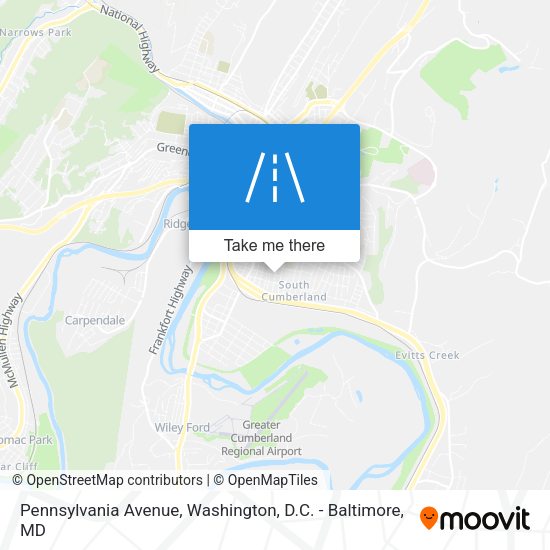 Pennsylvania Avenue map