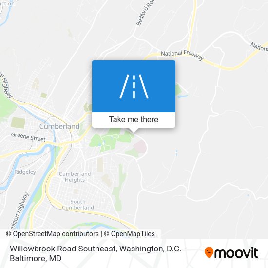 Willowbrook Road Southeast map