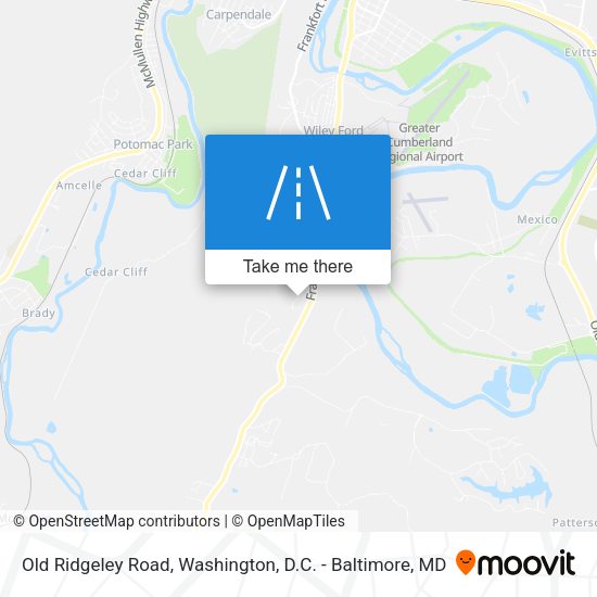 Old Ridgeley Road map