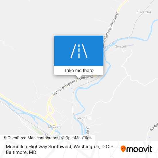 Mapa de Mcmullen Highway Southwest