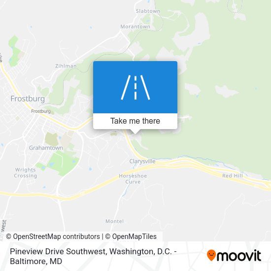 Mapa de Pineview Drive Southwest