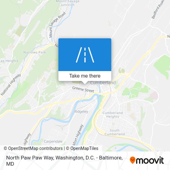 North Paw Paw Way map