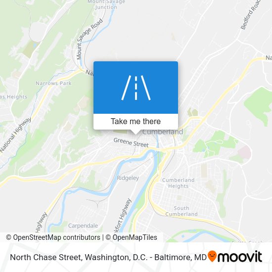 North Chase Street map