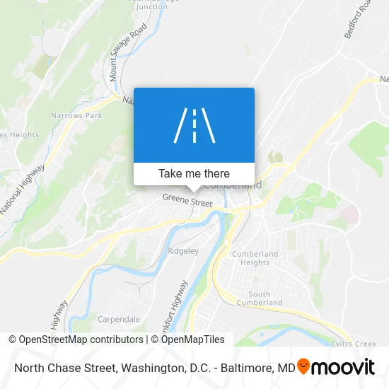 North Chase Street map