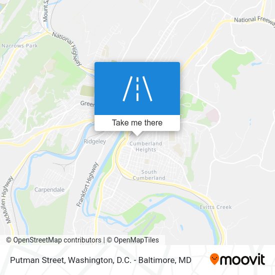 Putman Street map
