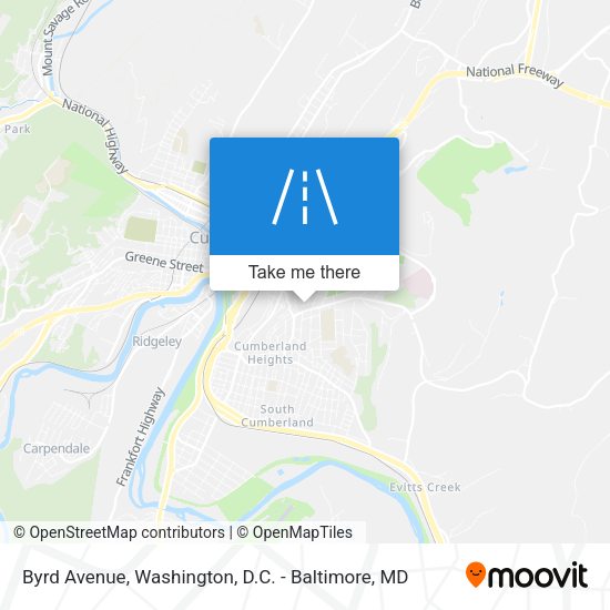 Byrd Avenue map