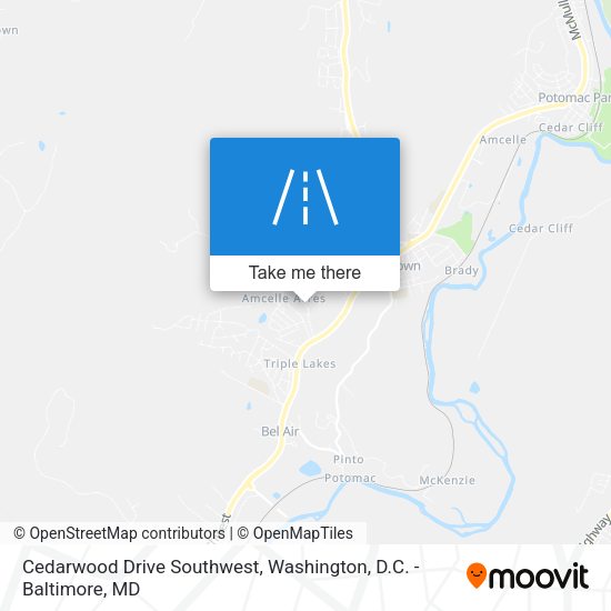Mapa de Cedarwood Drive Southwest