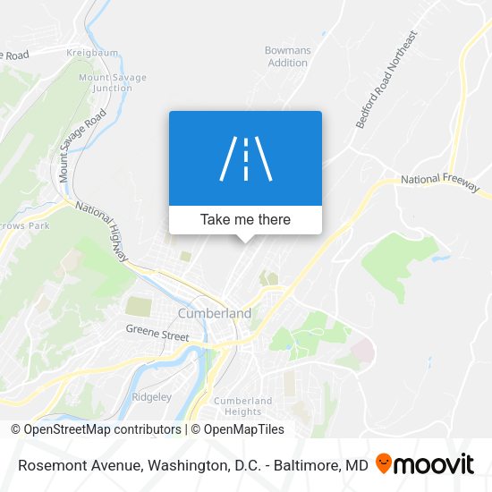 Mapa de Rosemont Avenue