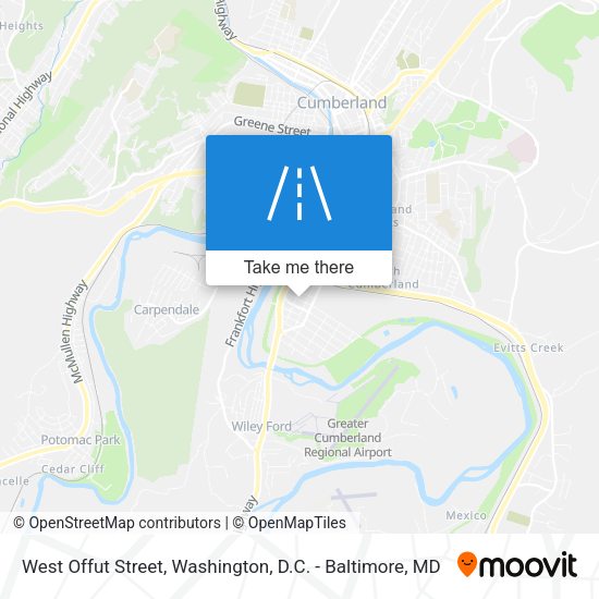 Mapa de West Offut Street